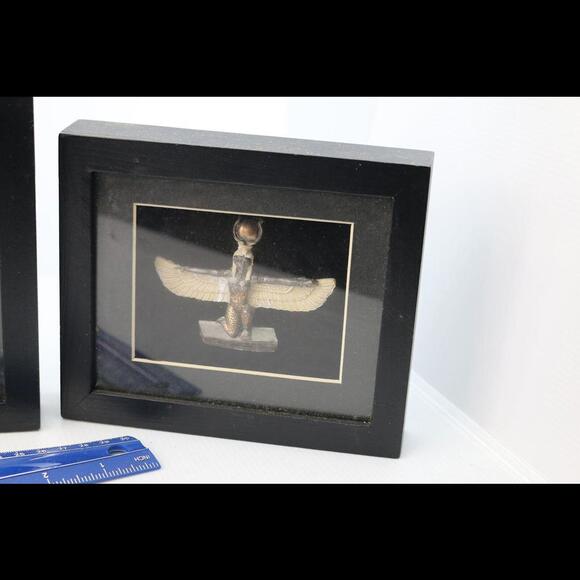 Lot of 3 black frame Vintage Pharaoh Style Ornament Set - Picture 4 of 8